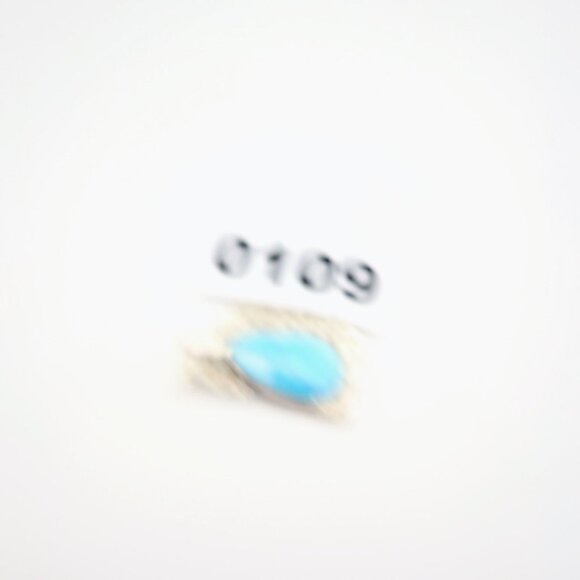 Sterling Silver Teardrop Larimar Pendant Necklace 18" Chain - Picture 7 of 7